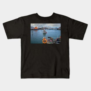 Kirkwall Harbour, Orkney Islands Kids T-Shirt